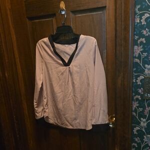 Elegant Pink and Black Women's Top